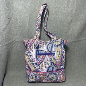 Vera Bradley Tote‎ Handbag Pocketbook Shoulder Bag Marina Paisley Boho *READ